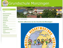 Tablet Screenshot of gs-monzingen.de